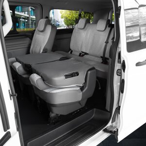 Sitzbezüge für VW T7 Transporter ab 2024 – Wasserabweisender Stoff aus klassischer Webstruktur