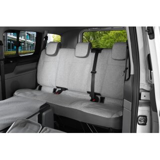Sitzbezüge für VW T7 Transporter ab 2024 – Wasserabweisender Stoff aus klassischer Webstruktur