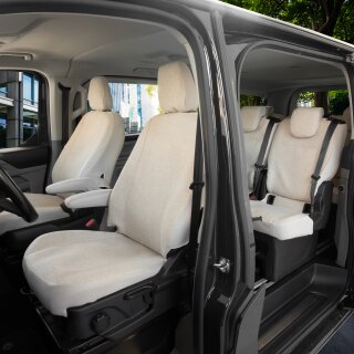 Sitzbezüge für Ford Tourneo Custom ab 2024 – Gewebe mit klassischer Webstruktur