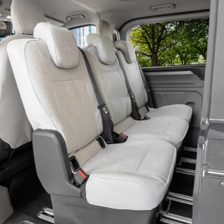 Sitzbezüge für Ford Tourneo Custom ab 2024 – Gewebe mit klassischer Webstruktur