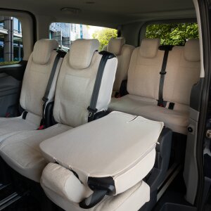 Sitzbezüge für Ford Tourneo Custom ab 2024 – Gewebe mit klassischer Webstruktur