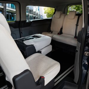 Sitzbezüge für Ford Tourneo Custom ab 2024 – Gewebe mit klassischer Webstruktur