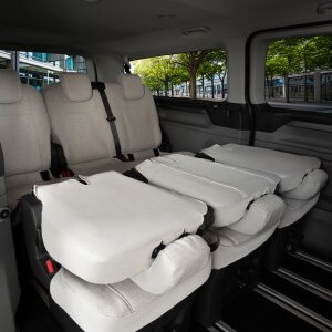 Sitzbezüge für Ford Tourneo Custom ab 2024 – Gewebe mit klassischer Webstruktur
