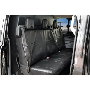 Sitzbezüge für Ford Transit Custom Doppelkabine ab 2024 – Kunstleder