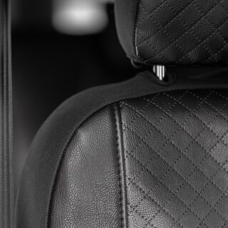 Sitzbezüge für FORD Transit Custom / Tourneo Custom ab 2024 – Kunstleder mit Steppung - mit 4 Armlehnen