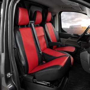 Sitzbezüge für Ford Transit Custom II ab 2024 – Kunstleder MA RED