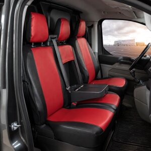 Sitzbezüge für Ford Tourneo Custom ab 2024 – Kunstleder MA RED