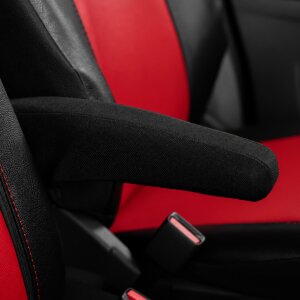 Sitzbezüge für Ford Tourneo Custom ab 2024 – Kunstleder MA RED