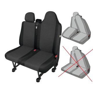 Passgenaue Sitzbezüge geeignet für Fiat Talento Bj. ab 2016 TAILOR MADE Maßgeschneidert Doppelsitzbank - Mobilbüro