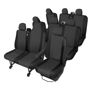 Passgenaue Sitzbez&uuml;ge geeignet f&uuml;r Nissan NV300 Bj. ab 2016 TAILOR MADE Ma&szlig;geschneidert 9-Sitzer - v2