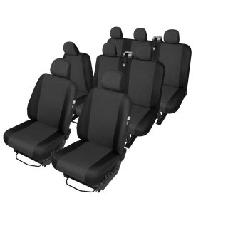 Passgenaue Sitzbezüge geeignet für Opel Vivaro B II Bj. ab 2014 bis 2019 TAILOR MADE Maßgeschneidert 8-Sitzer