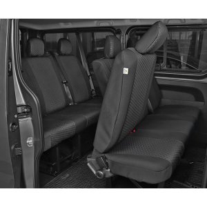Passgenaue Sitzbez&uuml;ge geeignet f&uuml;r Opel Vivaro B II Bj. ab 2014 bis 2019 TAILOR MADE Ma&szlig;geschneidert 8-Sitzer