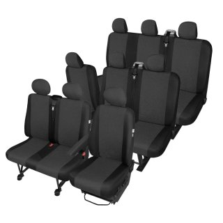 Passgenaue Sitzbez&uuml;ge geeignet f&uuml;r Renault Trafic III Bj. ab 2014 TAILOR MADE Ma&szlig;geschneidert 9-Sitzer