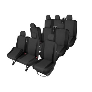 Passgenaue Sitzbez&uuml;ge geeignet f&uuml;r Renault Trafic III Bj. ab 2014 TAILOR MADE Ma&szlig;geschneidert 9-Sitzer - v1