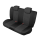 Passgenau Sitzbezüge TAILOR Made geeignet für Toyota Aygo Bj. 2005-2014 Polstermaterial - Schwarz