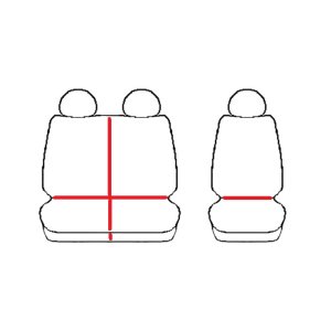 Sitzbezüge CUSTO Rot geeignet für MAN TGE Bj. ab 2017 KUNSTLEDER & VELOURSLEDERIMITAT
