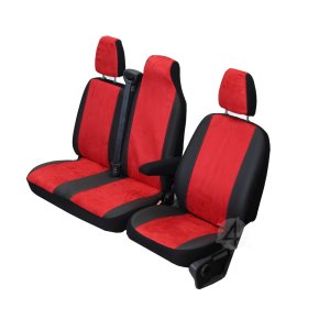 Sitzbez&uuml;ge CUSTO Rot geeignet f&uuml;r Opel Movano B...