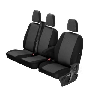 Passgenaue HERO Sitzbez&uuml;ge geeignet f&uuml;r Peugeot Traveller ab 2016 Ma&szlig;geschneidert 1+2 ( 3-Sitzer )