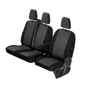 Passgenaue HERO Sitzbez&uuml;ge geeignet f&uuml;r Toyota Proace ab 2016 Ma&szlig;geschneidert 1+2 ( 3-Sitzer )