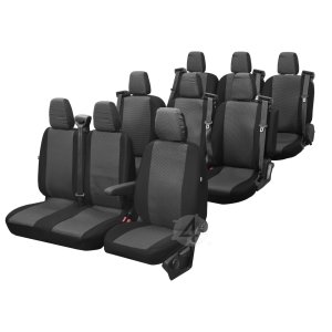 Passgenaue HERO Sitzbezüge geeignet für Renault Trafic ab 2014 Maßgeschneidert 9-Sitzer