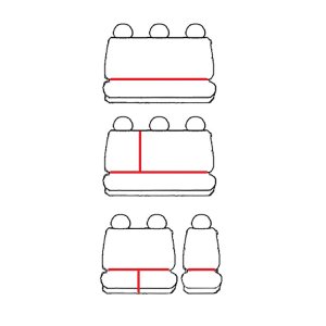 Passgenaue HERO Sitzbezüge geeignet für Renault Trafic ab 2014 Maßgeschneidert 9-Sitzer
