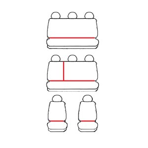 Passgenaue HERO Sitzbezüge geeignet für Opel Vivaro B ab 2014 bis 2019 Maßgeschneidert 8-Sitzer