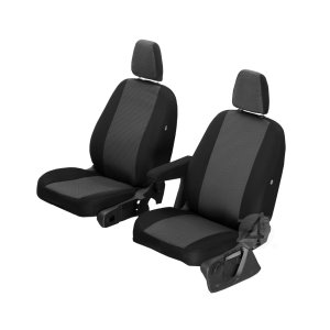 Passgenaue HERO Sitzbez&uuml;ge geeignet f&uuml;r Ford Transit Custom / Tourneo ab 2012 Ma&szlig;geschneidert 1+1 ( 2-Sitze )