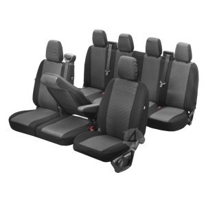 Passgenaue HERO Sitzbezüge geeignet für Opel Movano B ab 2010 Maßgeschneidert 7-Sitzer