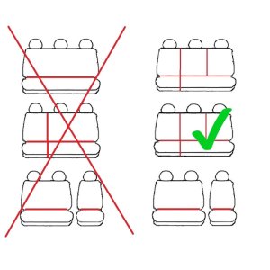Passgenaue Kunstleder VIP Sitzbezüge geeignet für Peugeot Exper 2007-2016 Maßgeschneidert - 9-Sitzer