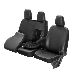 Passgenaue Kunstleder VIP Sitzbezüge geeignet für Peugeot Traveller ab 2016 Maßgeschneidert - 1+2 ( 3-Sitzer )