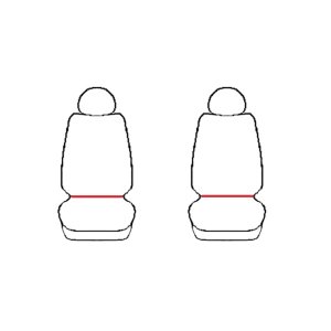 Passgenaue Kunstleder VIP Sitzbezüge geeignet für Citroen Jumpy ab 2016 Maßgeschneidert - 1+1 ( 2-Sitze )