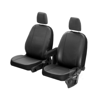 Passgenaue Kunstleder VIP Sitzbezüge geeignet für Peugeot Traveller ab 2016 Maßgeschneidert - 1+1 ( 2-Sitze )