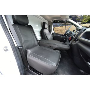 Passgenaue Kunstleder VIP Sitzbezüge geeignet für Nissan NV300 ab 2014 Maßgeschneidert - 1+2 ( 3-Sitzer )
