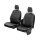 Passgenaue Kunstleder VIP Sitzbezüge geeignet für Opel Vivaro B ab 2014 bis 2019 Maßgeschneidert - 1+1 ( 2-Sitze )