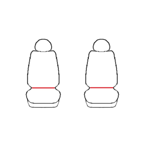 Passgenaue Kunstleder VIP Sitzbezüge geeignet für Nissan NV300 ab 2014 Maßgeschneidert - 1+1 ( 2-Sitze )