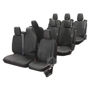 Passgenaue Kunstleder VIP Sitzbezüge geeignet für Fiat Talento ab 2014 Maßgeschneidert - 9-Sitzer