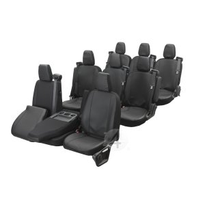 Passgenaue Kunstleder VIP Sitzbezüge geeignet für Fiat Talento ab 2014 Maßgeschneidert - 8-Sitzer