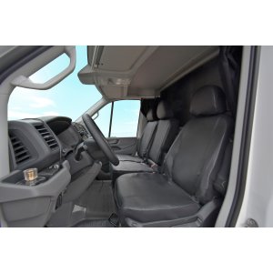 Passgenaue Kunstleder VIP Sitzbezüge geeignet für VW Crafter ab 2017 Maßgeschneidert - 1+2 ( 3-Sitzer )