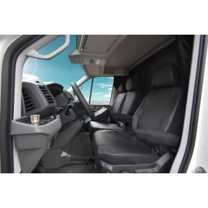 Passgenaue Kunstleder VIP Sitzbezüge geeignet für VW Crafter ab 2017 Maßgeschneidert - 1+2 ( 3-Sitzer )