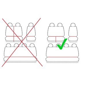 Passgenaue Kunstleder VIP Sitzbezüge geeignet für Man TGE ab 2017 Maßgeschneidert - 7-Sitzer