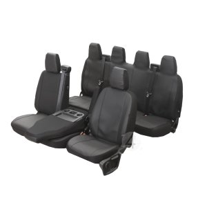 Passgenaue Kunstleder VIP Sitzbezüge geeignet für Opel Movano B ab 2010 Maßgeschneidert - 7-Sitzer