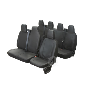 Passgenaue Kunstleder VIP Sitzbezüge geeignet für Renault Master IV ab 2010 Maßgeschneidert - 7-Sitzer
