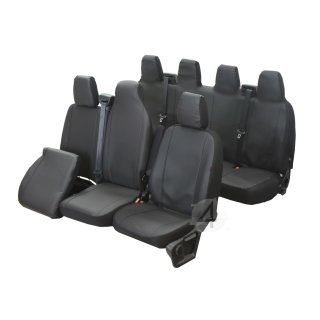 Passgenaue Kunstleder VIP Sitzbezüge geeignet für Renault Master IV ab 2010 Maßgeschneidert - 7-Sitzer