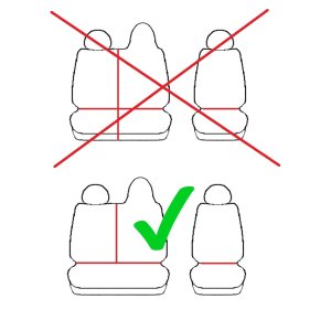 Passgenaue Kunstleder VIP Sitzbezüge geeignet für Nissan NV400 ab 2010 Maßgeschneidert - 1+2 ( 3-Sitzer )