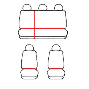 Passgenaue HERO Sitzbezüge geeignet für Peugeot Partner 2008-2018 - Polstermaterial