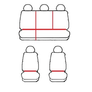 Passgenaue HERO Sitzbez&uuml;ge geeignet f&uuml;r Nissan X-Trail III ab 2014 - Polstermaterial