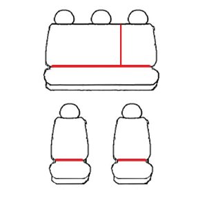 Passgenaue HERO Sitzbezüge geeignet für Toyota Auris II ab 2012 - Polstermaterial